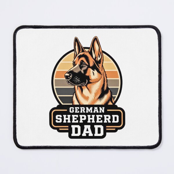 Item preview, German Shepherd Dad Proud Canine Parent Badge Identity Design designed and sold by BunBuntheDog-.