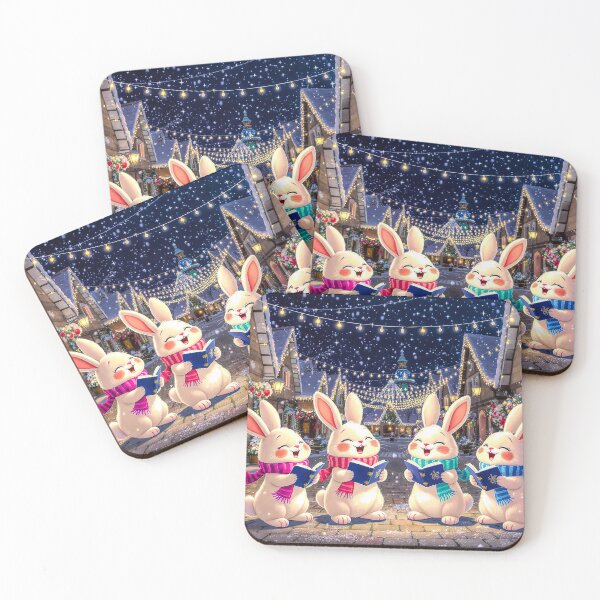 Item preview, Bunny Carol Singers in Snowy Village designed and sold by acceleratorhams.