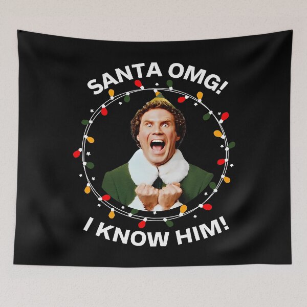 Item preview, Christmas Buddy Elf Movie, OMG Santa I Know Him, Elf Movie Quote, Buddy the Elf, Elf Christmas Movie designed and sold by peggycantu.