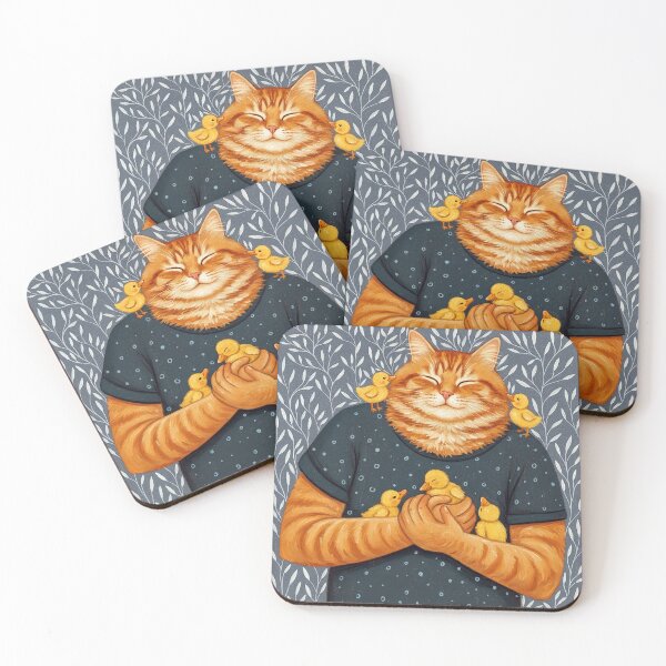 Item preview, Big cat loves ducklings designed and sold by cloud lee.