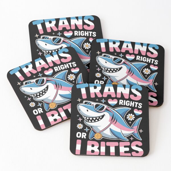 Item preview, Transgender Trans Rights Or I Bites Shark LGBT Pride Month  designed and sold by RoyTill0Art.