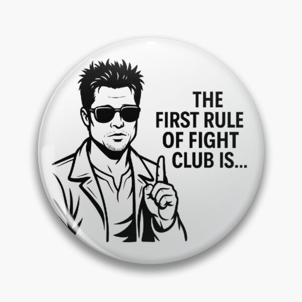 Item preview,  Fight Club First Rule - Cult Movie Quote Tyler Durden Cinema Art designed and sold by LoomisDreams.