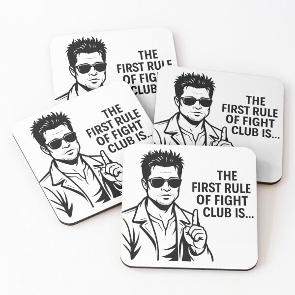 Item preview,  Fight Club First Rule - Cult Movie Quote Tyler Durden Cinema Art designed and sold by LoomisDreams.