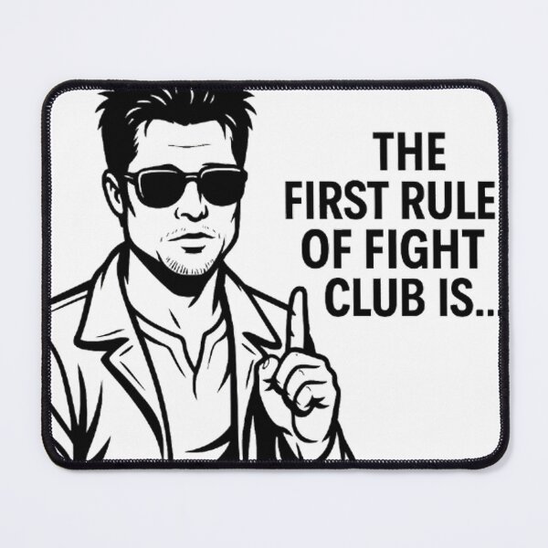 Item preview,  Fight Club First Rule - Cult Movie Quote Tyler Durden Cinema Art designed and sold by LoomisDreams.