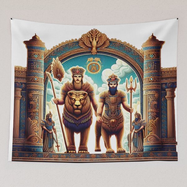 Item preview, Gilgamesh, legendary king of the city of Uruk, heroic character of ancient Mesopotamia, cradle of the civilization of humanity, god of the Underworld in Mesopotamian religion designed and sold by Redbdon.