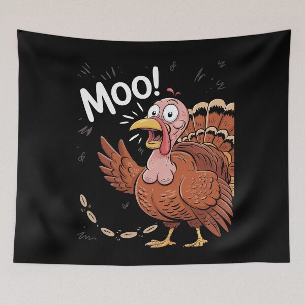 Item preview, Turkey Moo Funny Thanksgiving For Men Women Kid Boy  designed and sold by RoyTill0Art.