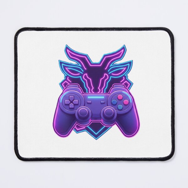 Item preview, Neon Goat Gamer Symbol – Controller Design designed and sold by LoganDzign.
