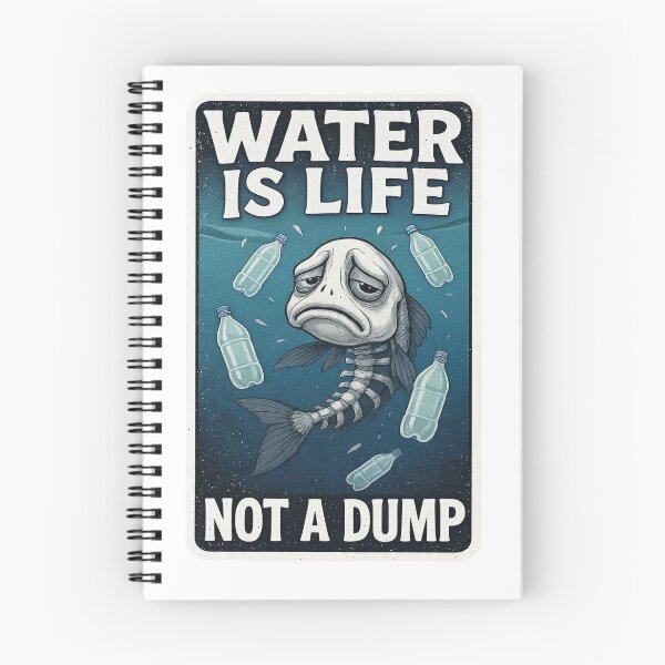 Item preview, Water Pollution Awareness Fish Skeleton Sticke designed and sold by Gscode.