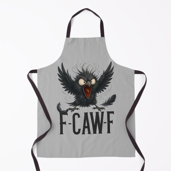Item preview, F-CAW-F Funny Angry Cartoon Raven Sarcastic Bird Humor designed and sold by mjohnson9.