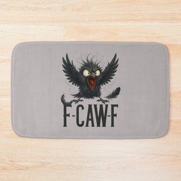 Item preview, F-CAW-F Funny Angry Cartoon Raven Sarcastic Bird Humor designed and sold by mjohnson9.