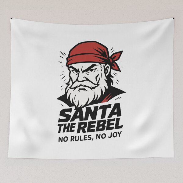 Item preview, Santa the Rebel designed and sold by SnappyPNG.