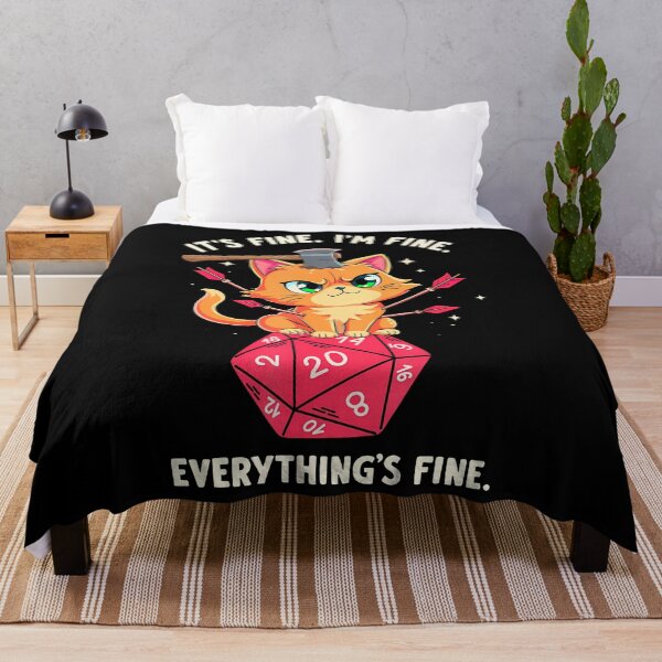 Item preview, I'M Fine Cat Rpg Gamer Video Games  Cats Lover Funny designed and sold by JaneJanie.