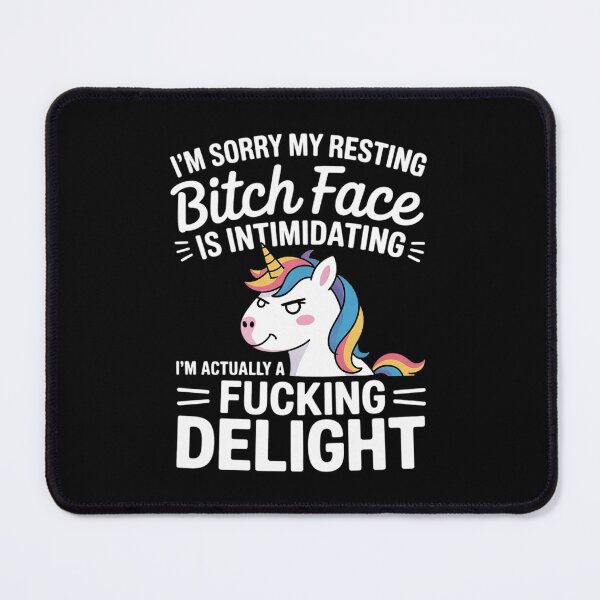 Item preview, Unicorn I'm Sorry My Resting Bitch Face Is Intimidating 1  designed and sold by RoyTill0Art.