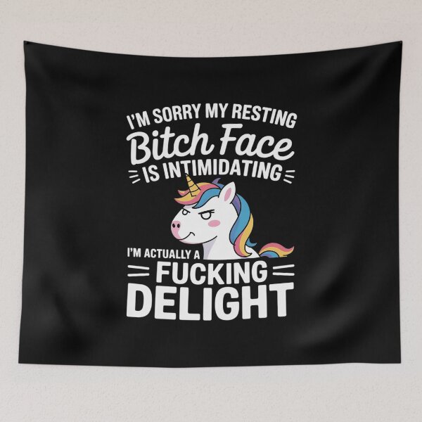 Item preview, Unicorn I'm Sorry My Resting Bitch Face Is Intimidating 1  designed and sold by RoyTill0Art.