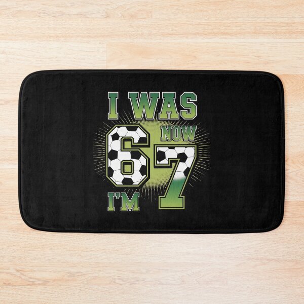 Item preview, i was 6 now 7 - now im 7 - 7th birthday soccer - seventh birthday - 7 years old soccer ball - soccer player kid - soccer number 7 - soccer number 6 - soccer themed 7th birthday - turning 7 designed and sold by JansenGS.