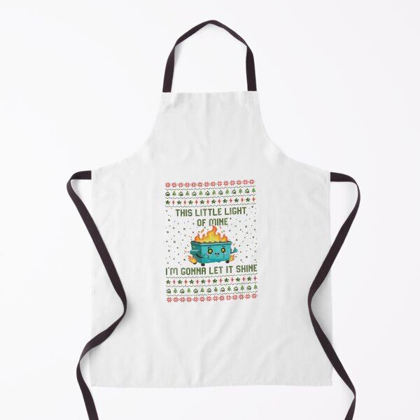 Item preview, Funny Dumpster Fire Print Ugly Christmas, This Little Light Of Mine, Meme Xmas, Dumpster Fire designed and sold by peggycantu.