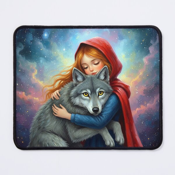 Item preview, Little Red Riding Hood hugs the Big Bad Wolf designed and sold by cloud lee.