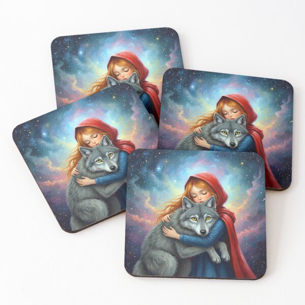 Item preview, Little Red Riding Hood hugs the Big Bad Wolf designed and sold by cloud lee.