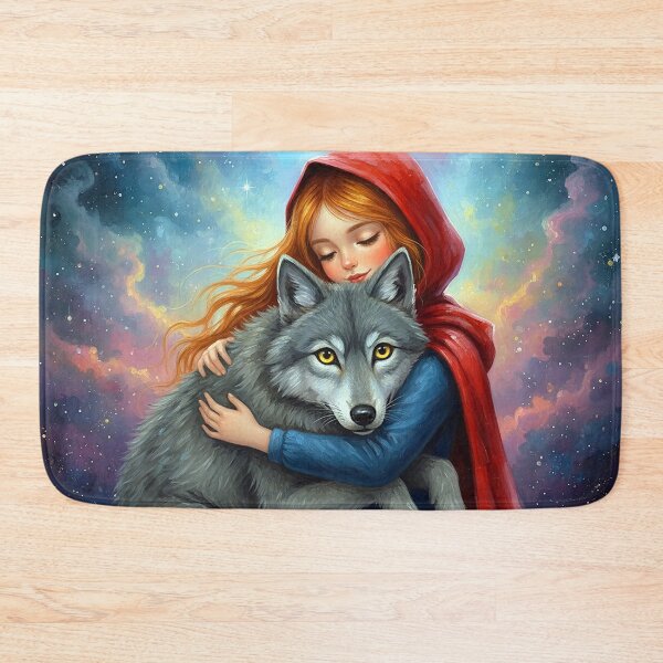 Item preview, Little Red Riding Hood hugs the Big Bad Wolf designed and sold by cloud lee.