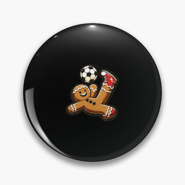 Item preview, Gingerbread Plays Soccer Bicycle Kick Cookie Christmas designed and sold by LauraLydiaa.