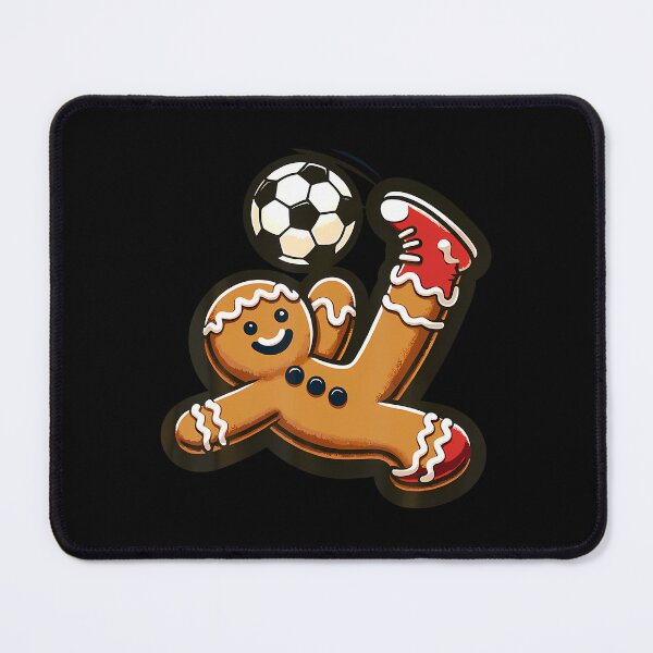 Item preview, Gingerbread Plays Soccer Bicycle Kick Cookie Christmas designed and sold by LauraLydiaa.