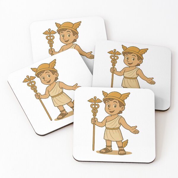 Item preview, Hermes Cartoon – Greek God of Speed and Messages | Cute Olympus Mythology Art | 12 Olympian Gods Illustration designed and sold by elgreko.