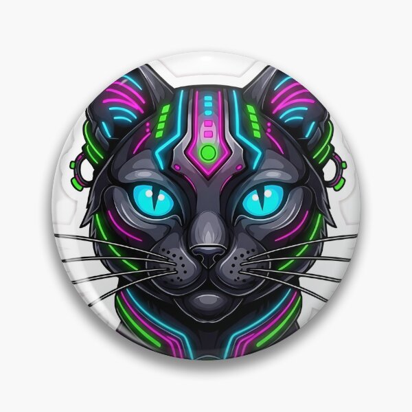 Artikelvorschau, Cyberpunk-Katzenkopf entworfen und verkauft von saiful020.
