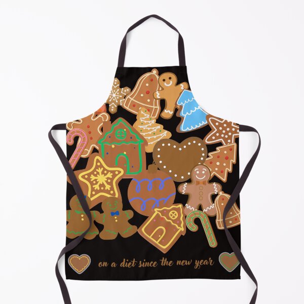 Item preview, "On a diet since the new year" - Christmas style with a touch of humor designed and sold by Nikoverse.