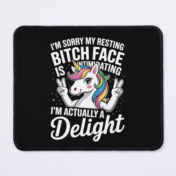 Item preview, Unicorn I'm Sorry My Resting Bitch Face Is Intimidating 4  designed and sold by RoyTill0Art.
