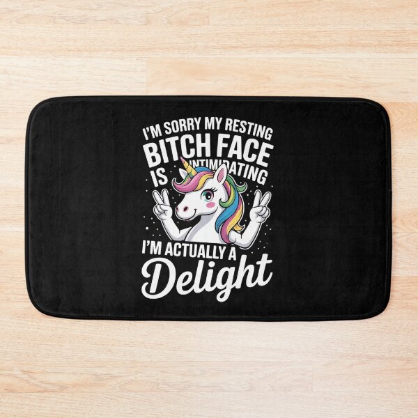 Item preview, Unicorn I'm Sorry My Resting Bitch Face Is Intimidating 4  designed and sold by RoyTill0Art.