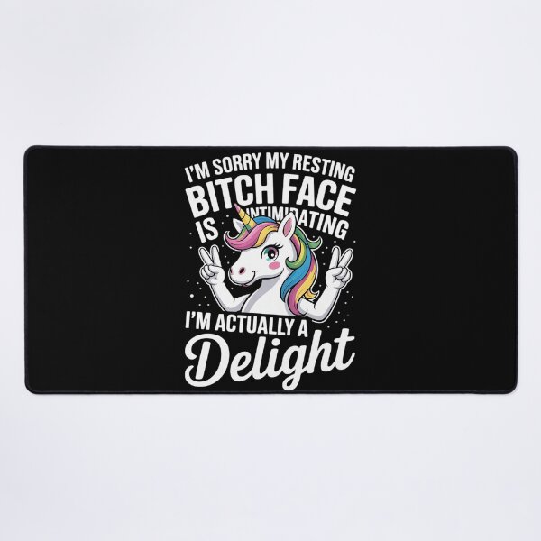Item preview, Unicorn I'm Sorry My Resting Bitch Face Is Intimidating 4  designed and sold by RoyTill0Art.