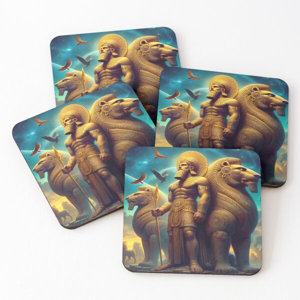 Item preview, Lion of Babylon, Gilgamesh, legendary king of the city of Uruk, heroic character of ancient Mesopotamia, cradle of the civilization of humanity, god of the Underworld in Mesopotamian religion designed and sold by Redbdon.