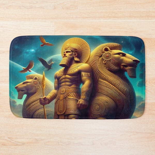 Item preview, Lion of Babylon, Gilgamesh, legendary king of the city of Uruk, heroic character of ancient Mesopotamia, cradle of the civilization of humanity, god of the Underworld in Mesopotamian religion designed and sold by Redbdon.