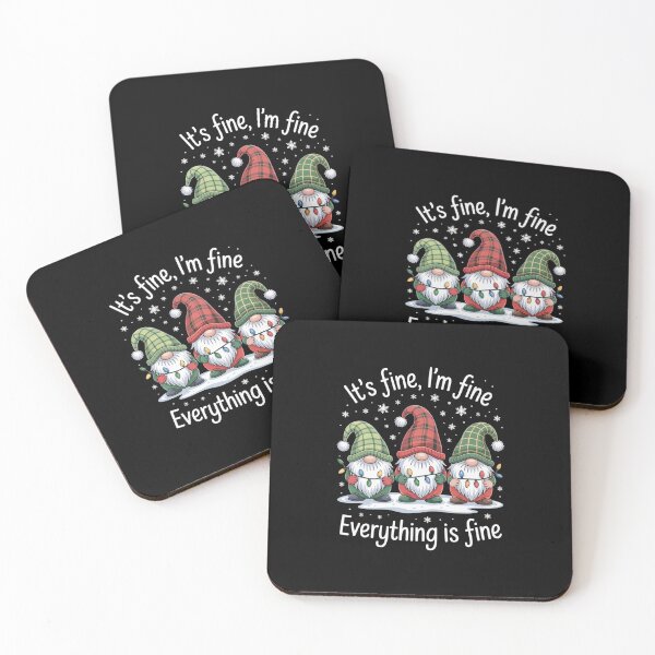 Item preview, Its Fine I'M Fine Everything Is Fine Gnome Christmas designed and sold by SiegridOffical.