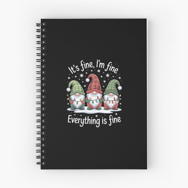 Item preview, Its Fine I'M Fine Everything Is Fine Gnome Christmas designed and sold by SiegridOffical.