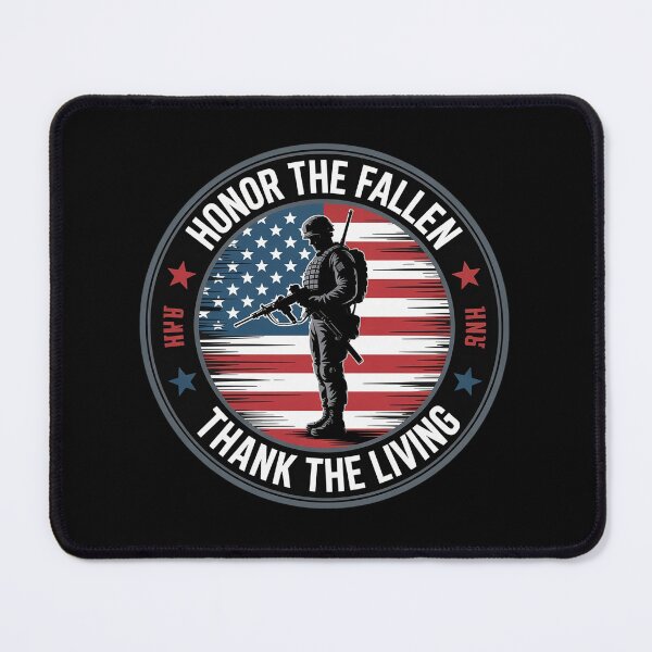 Item preview, Honor The Fallen Thank The Living Memorial Day Veteran Flag designed and sold by HeinzanoWeno.
