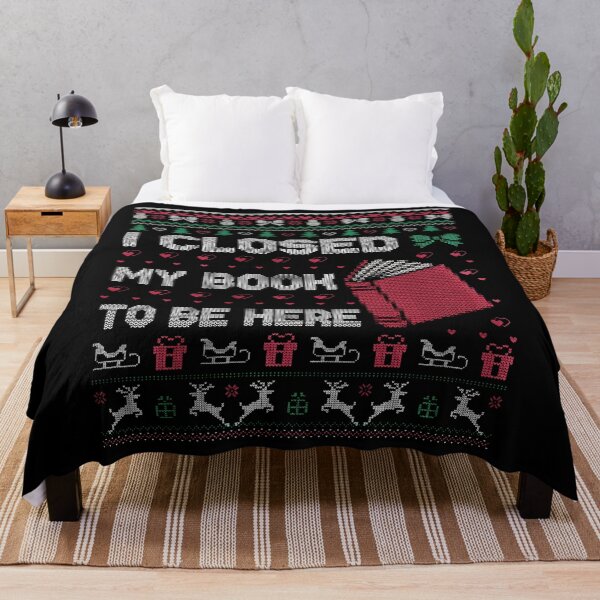 Item preview, I Closed My Book To Be Here Christmas, Book Lover Ugly, Funny Reading, Holiday Season Reader designed and sold by peggycantu.