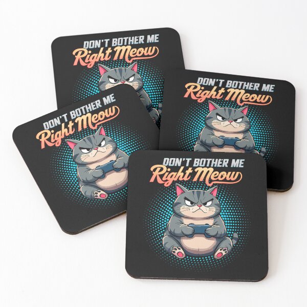 Item preview, Don'T Bother Me Right Meow Cat Gamer Video Games Lover designed and sold by LauraLydiaa.