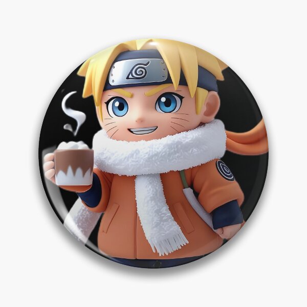 Item preview, Cute Chibi Ninja in Winter Outfit Holding Hot Chocolate – Cozy Anime Artwork designed and sold by VashudevDesigns.