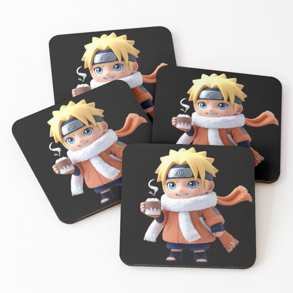 Item preview, Cute Chibi Ninja in Winter Outfit Holding Hot Chocolate – Cozy Anime Artwork designed and sold by VashudevDesigns.