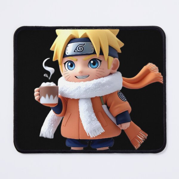Item preview, Cute Chibi Ninja in Winter Outfit Holding Hot Chocolate – Cozy Anime Artwork designed and sold by VashudevDesigns.