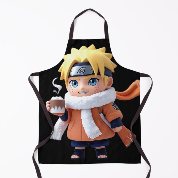 Item preview, Cute Chibi Ninja in Winter Outfit Holding Hot Chocolate – Cozy Anime Artwork designed and sold by VashudevDesigns.