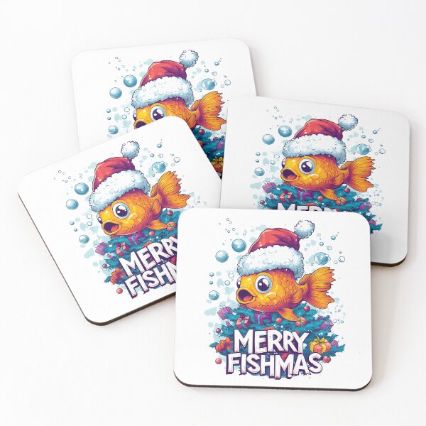 Item preview, Merry Fishmas Fisherman Holiday Tee designed and sold by LifmusGoDesigns.