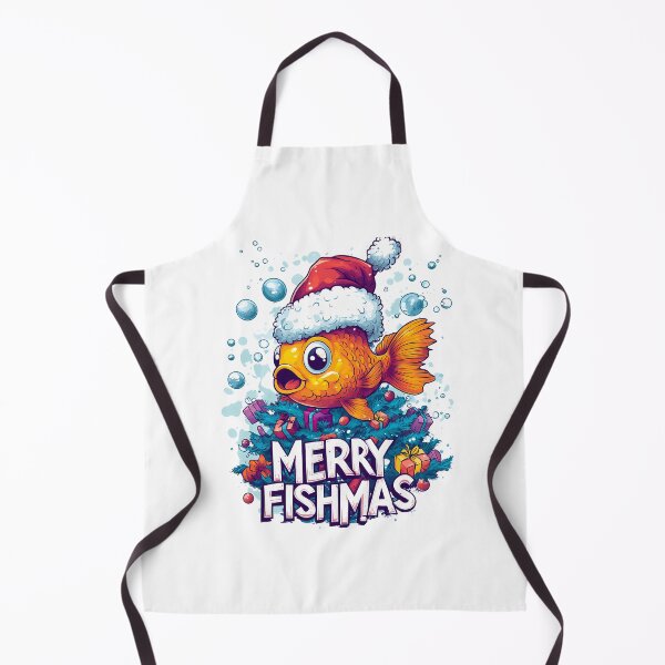 Item preview, Merry Fishmas Fisherman Holiday Tee designed and sold by LifmusGoDesigns.