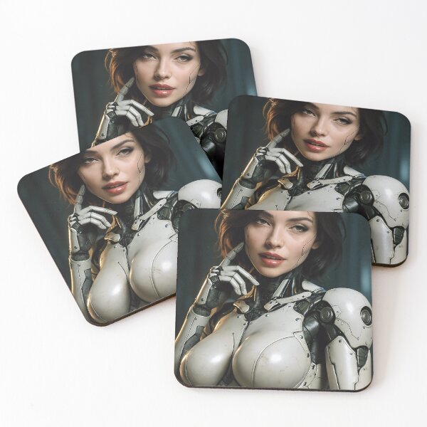 Item preview, Cybernetic female white armor pensive designed and sold by CathryneDelamort.
