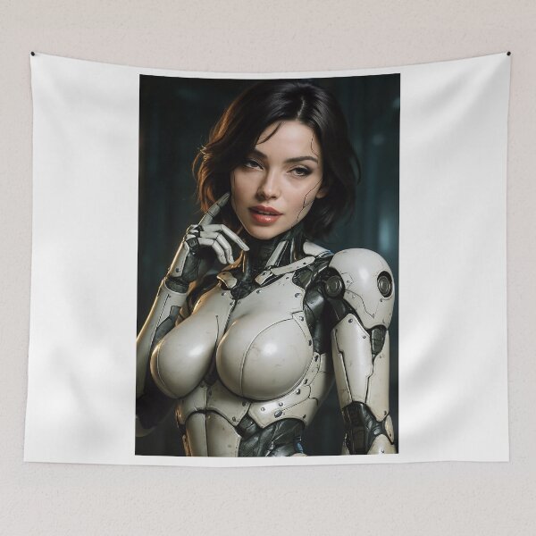 Item preview, Cybernetic female white armor pensive designed and sold by CathryneDelamort.