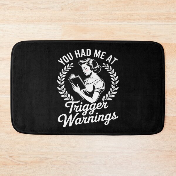 Item preview, You Had Me At Trigger Warnings Dark Romance Reader designed and sold by GasVille.