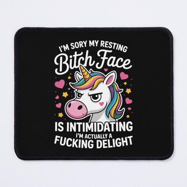 Item preview, Unicorn I'm Sorry My Resting Bitch Face Is Intimidating  designed and sold by RoyTill0Art.