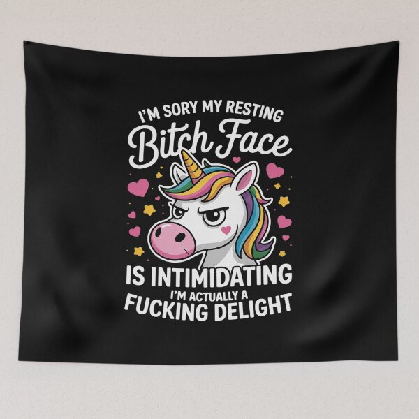 Item preview, Unicorn I'm Sorry My Resting Bitch Face Is Intimidating  designed and sold by RoyTill0Art.