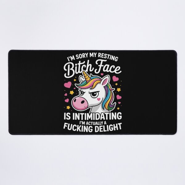 Item preview, Unicorn I'm Sorry My Resting Bitch Face Is Intimidating designed and sold by RoyTill0Art.